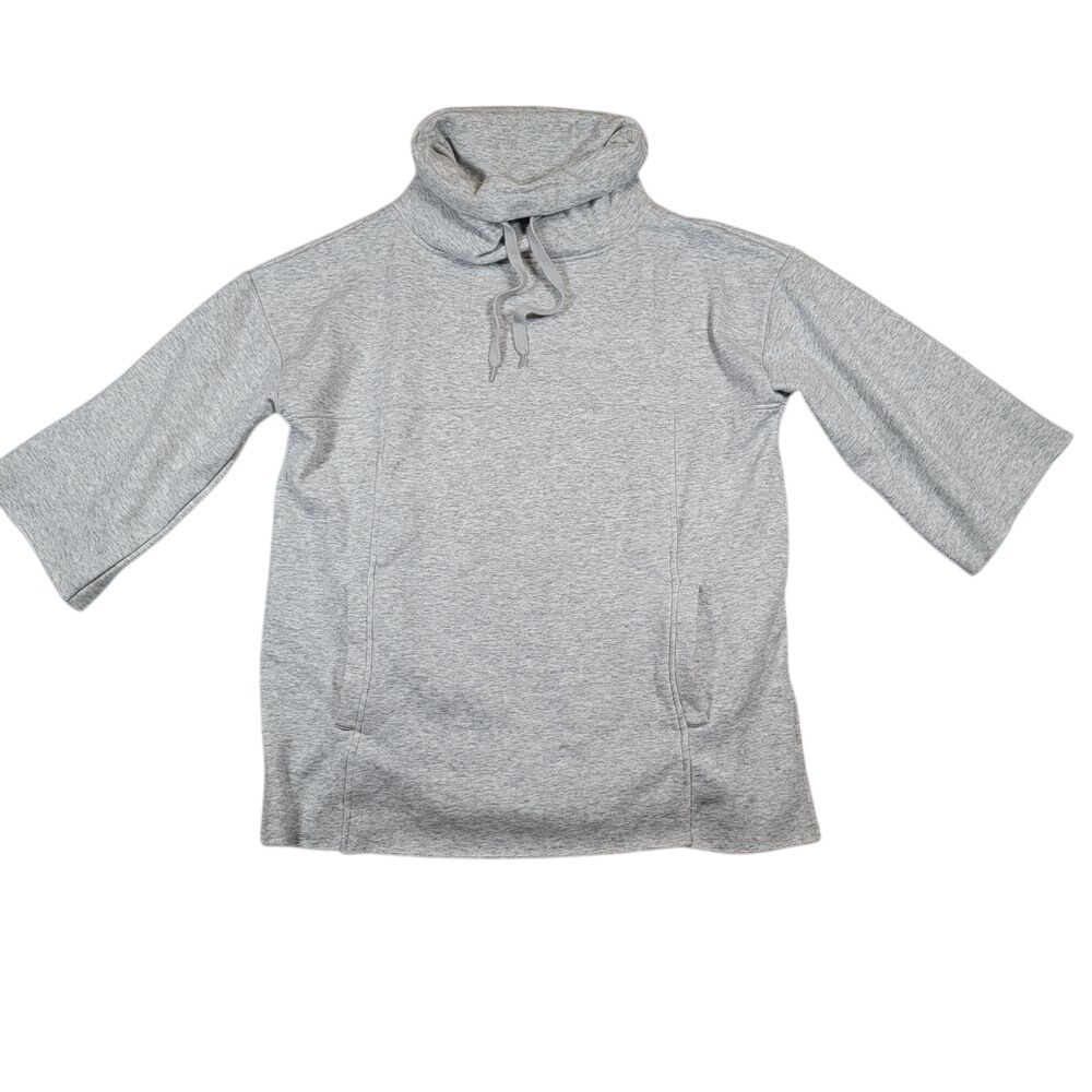 UGG Adult's Rollneck Sweater Sz XS / S‎ Light Heather Gray Drawstrings Fleece